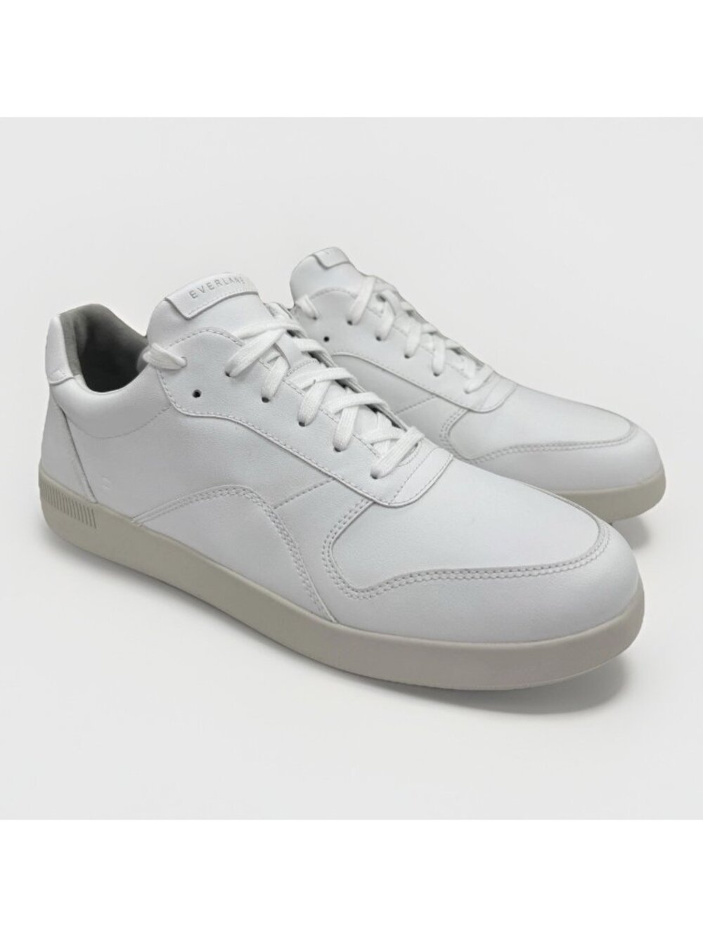 Everlane ReLeather® Court Sneaker size 13 Women's Lace-up Shoes White/White